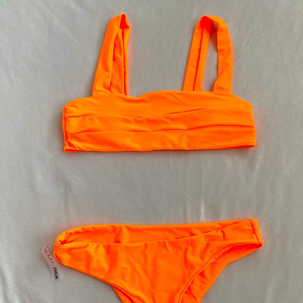 SheIn band hi-cut bikini set